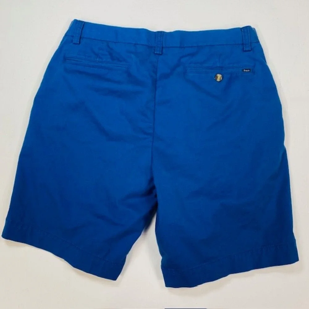 Polo Ralph Lauren Men 32 Royal Blue Stretch Classic Fit Chino Short Cotton Twill